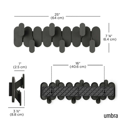Umbra Tempo 6 wall hook, black