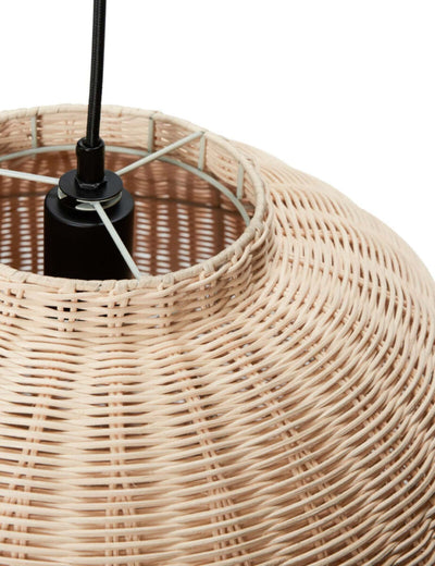 Hubsch Chand Pendant Round Natural