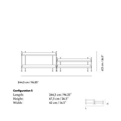 Muuto Compile shelving system, configuration 5