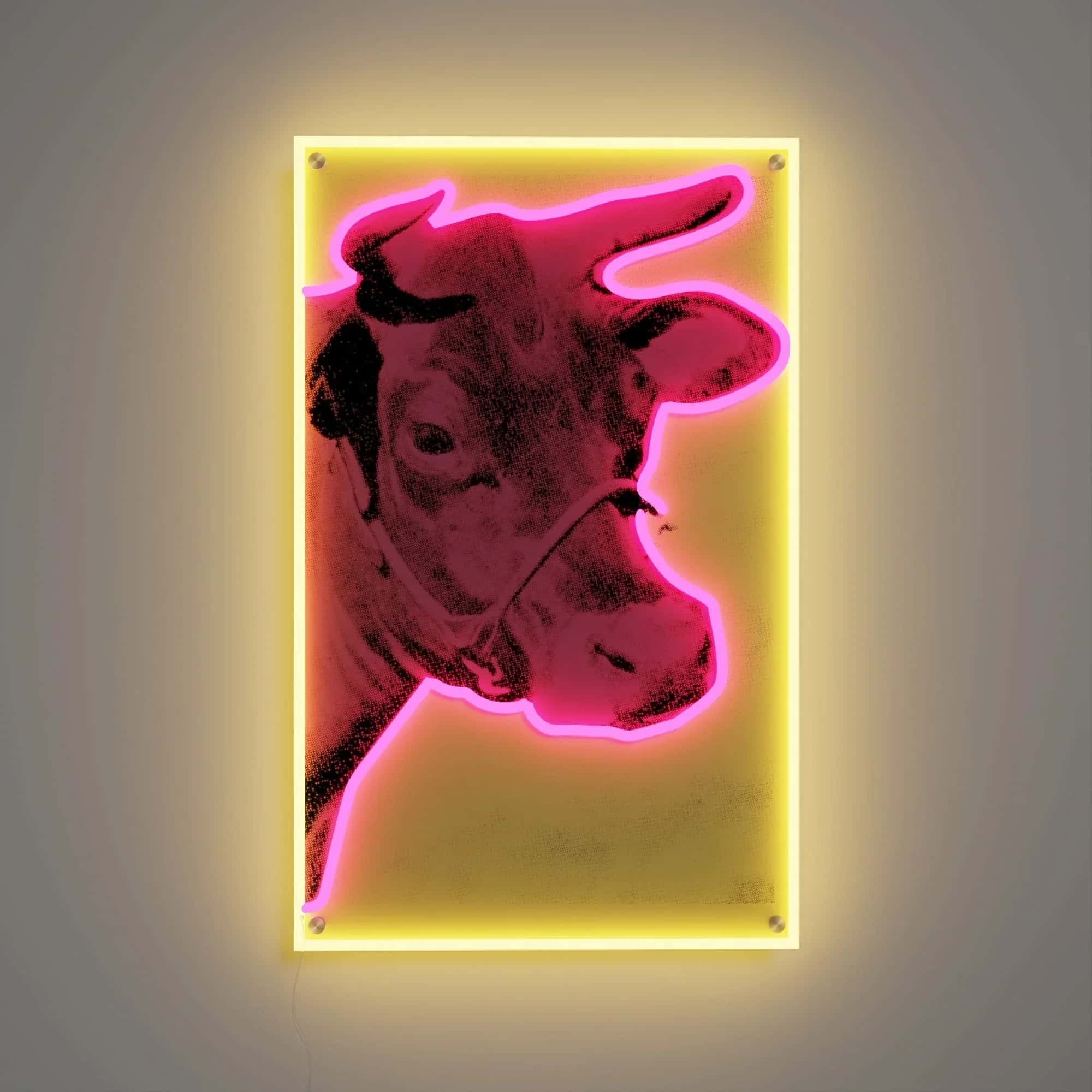 Yellowpop Andy Warhol Cow