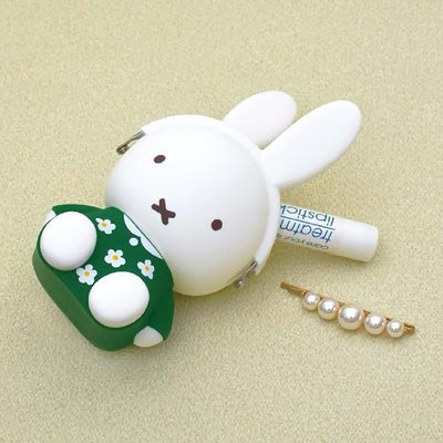 POCHI Miffy silicone pouch, flower green