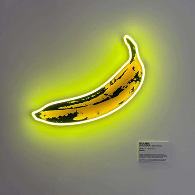Andy Warhol Yellowpop Banana Neon LED Wall Mounted Sign