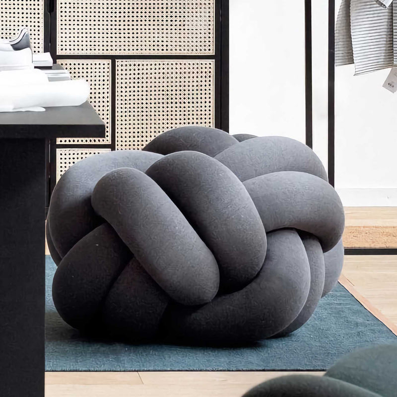 Design House Stockholm Knot XL Seat Cushion , Dark Grey