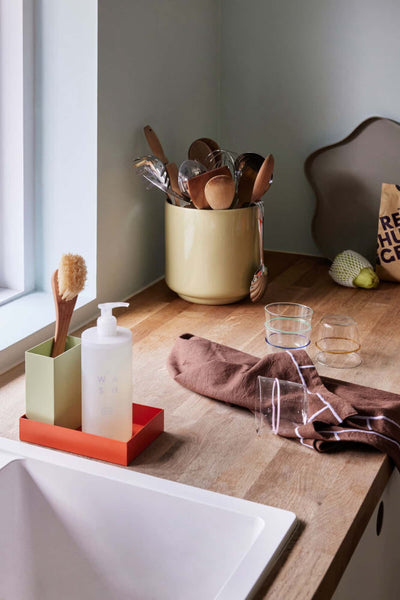 Hübsch Deux Pots Light green/Sand (set of 2)