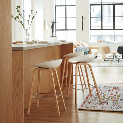 Hay About A Stool AAS32 Low counter stool (65cm), melange cream/oak