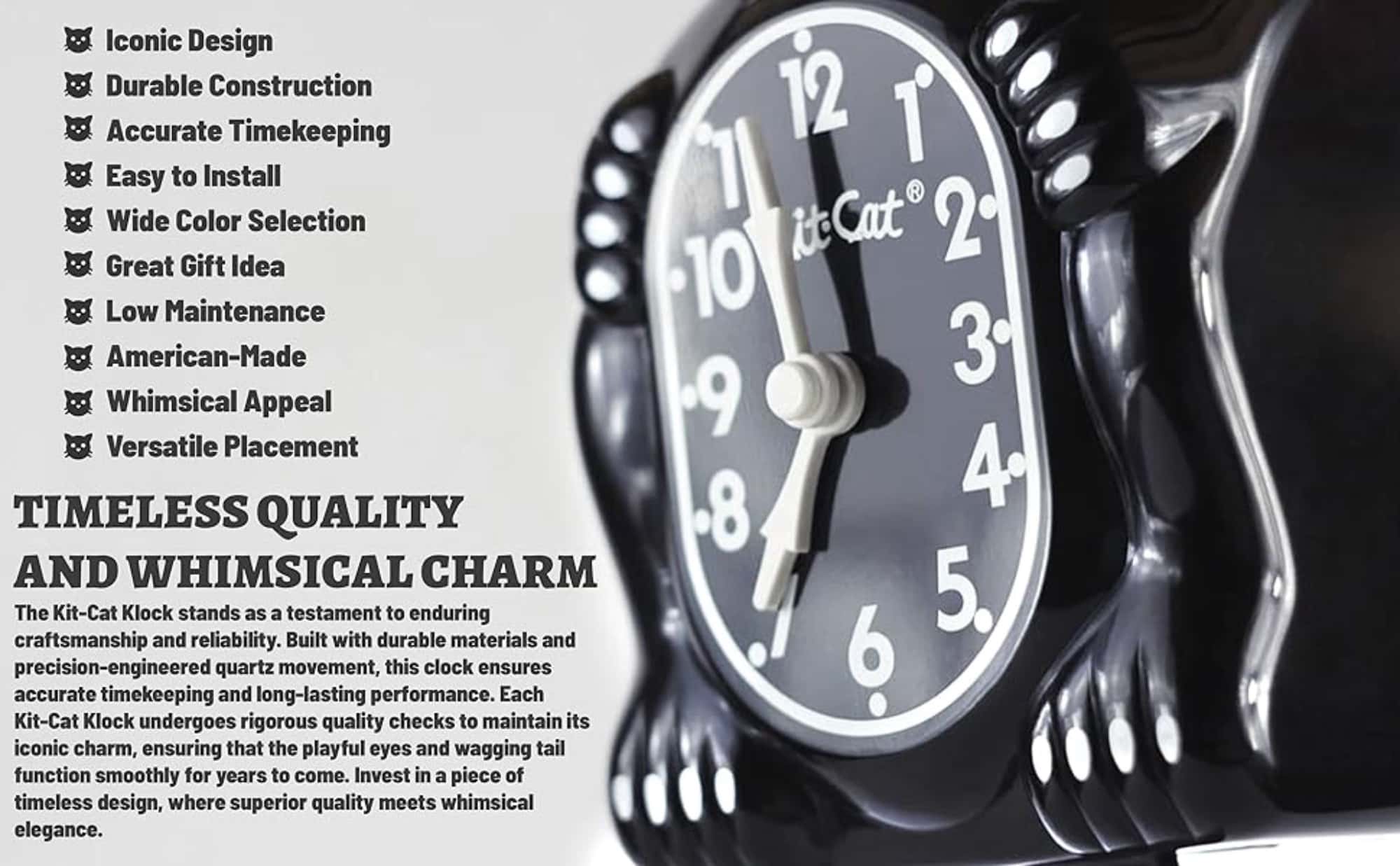 Kit-Cat Klock wall clock, orange harvest male