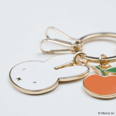 Bruna Miffy Face&Motif key charm, apple