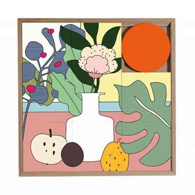 Taquin Mado puzzle wall art 48x48