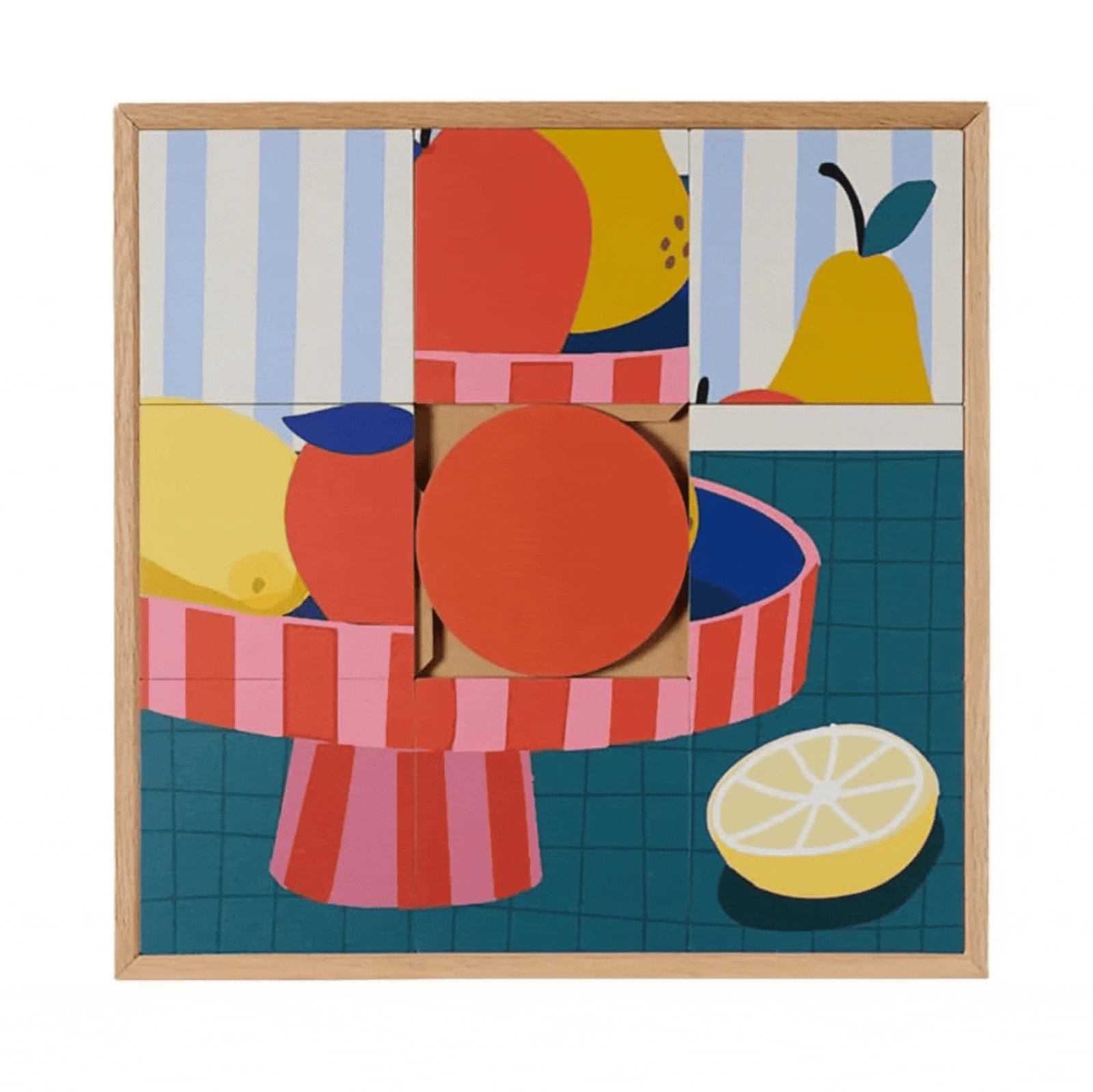 Taquin Hedia puzzle wall art 48x48