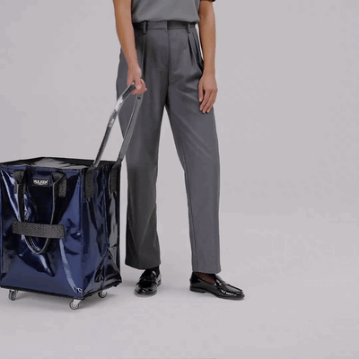 Hulken® Original rolling tote bag medium, midnight blue