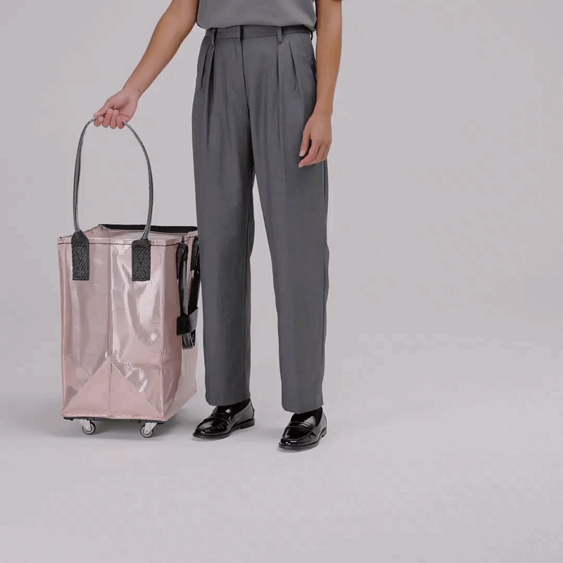 Hulken® Original rolling tote bag medium, rose gold