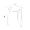 Northern Stacking Pal stool, Light Oak