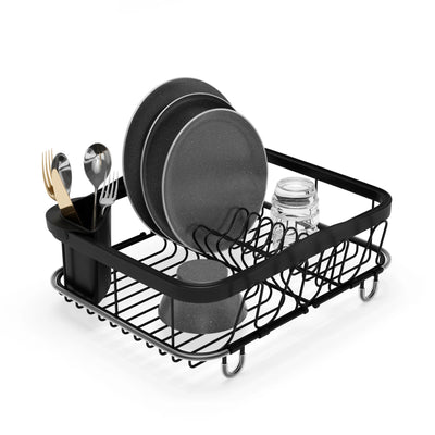 Umbra Sinkin multi-use dish rack, Black