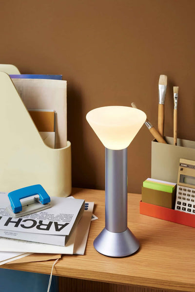 Hübsch Hubsch Flash rechargeable lamp, metallic purple