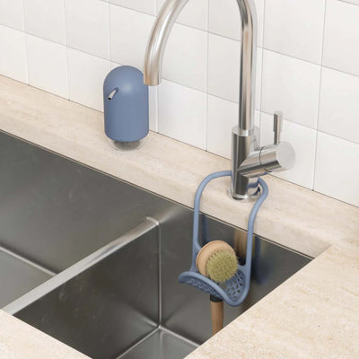 Umbra Sling Flexible Sink Caddy, Slate Blue