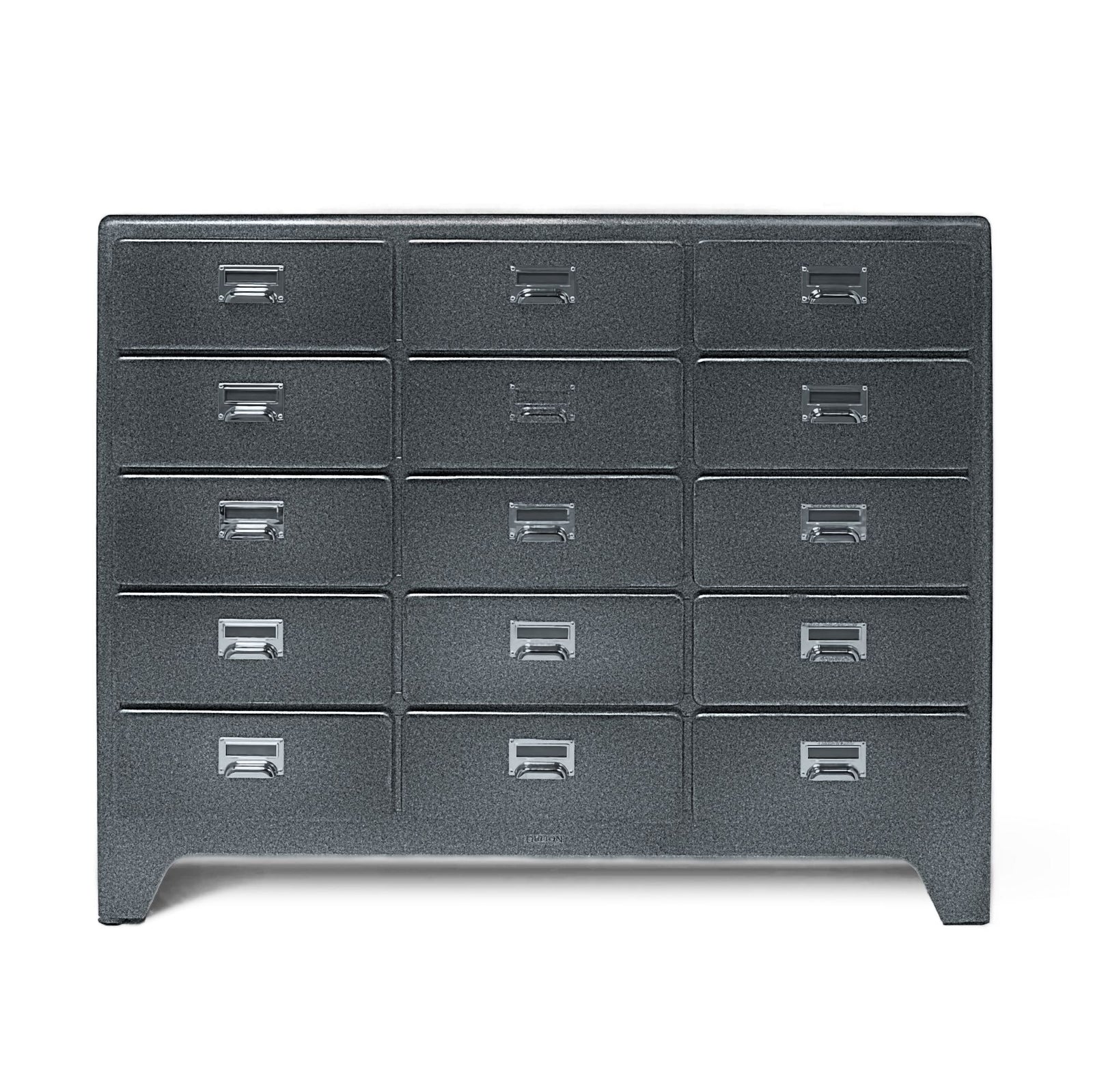 Dulton Cabinet 3 Column by 5 Drawers, grey