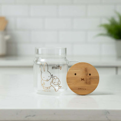 Miffy handmade drinking glass