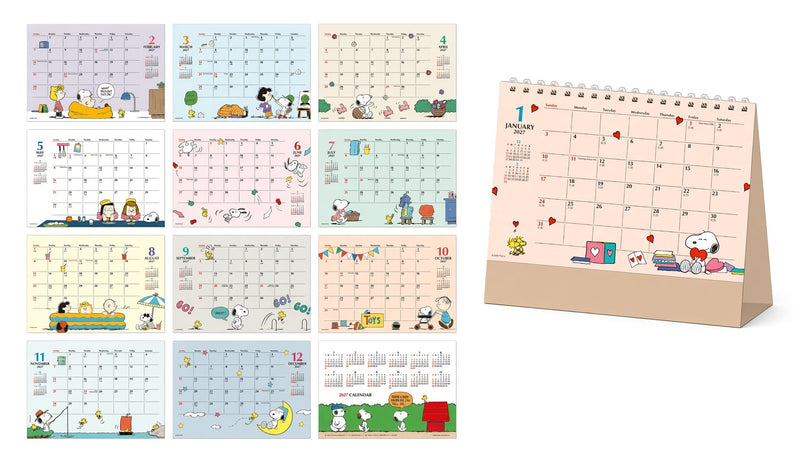 Peanuts Snoopy 2027 desk calendar