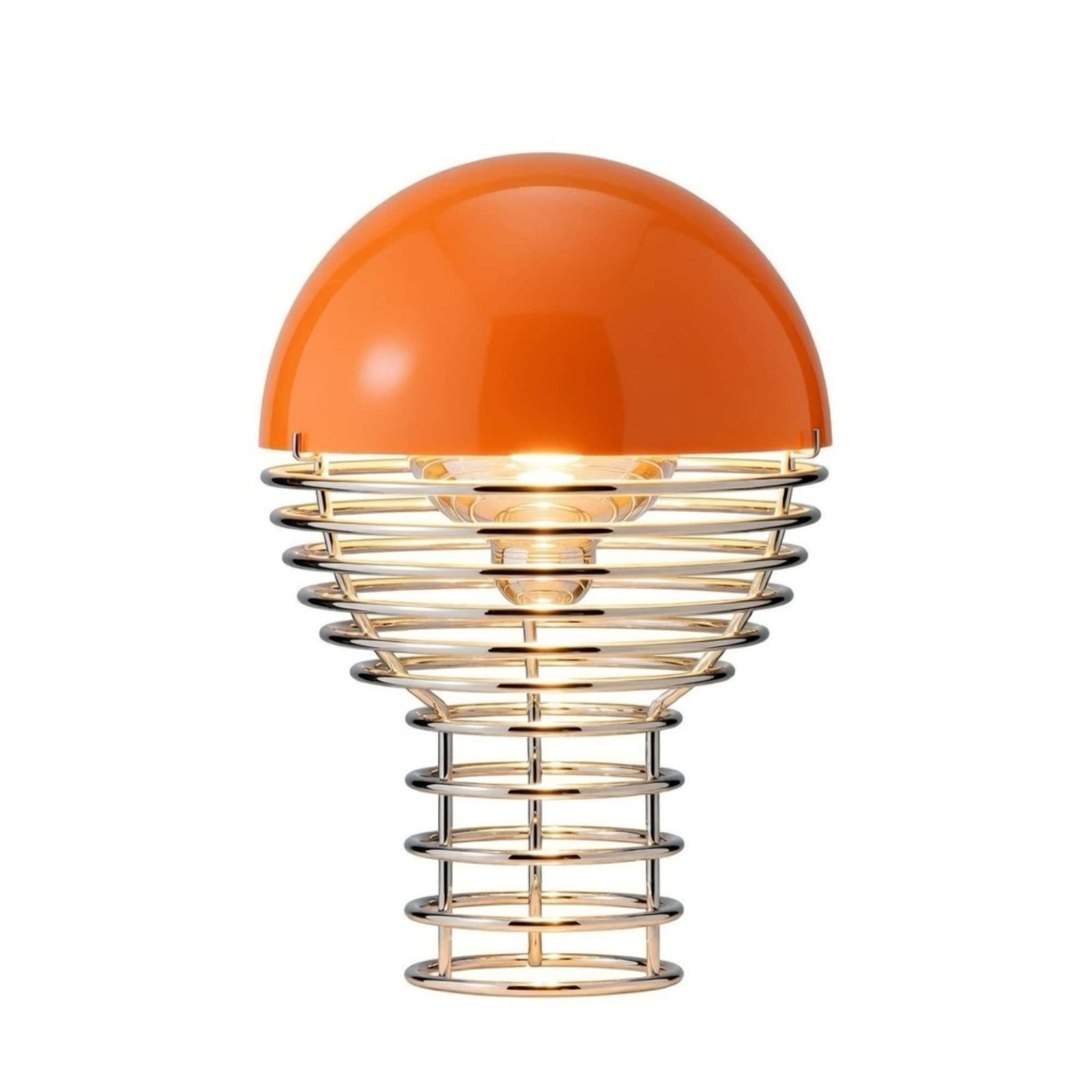 Verpan Wire ø18 Portable rechargeable lamp, orange