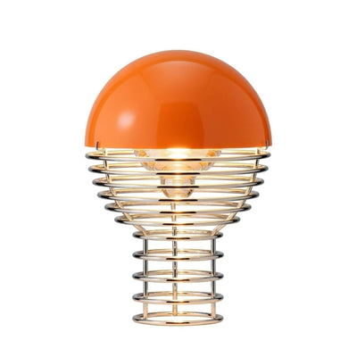 Verpan Wire ø18 Portable rechargeable lamp, orange