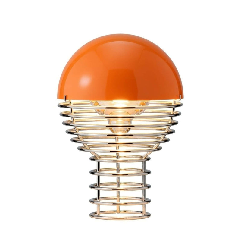 Verpan Wire ø18 Rechargeable Lamp, Orange
