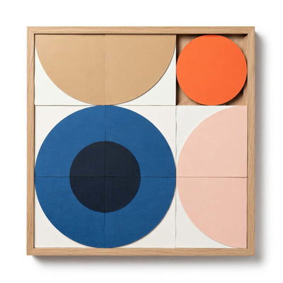Taquin Globe puzzle wall art 48x48