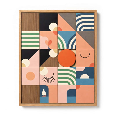 Taquin And Boom! puzzle wall art 63x78