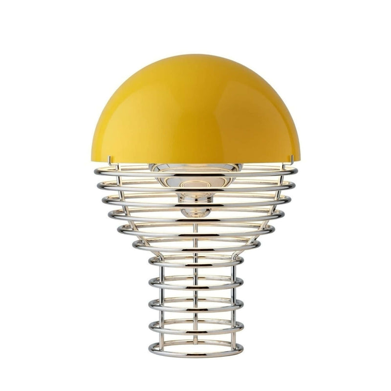 Verpan Wire ø18 Rechargeable Lamp, Yellow