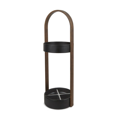 refurbished | Umbra Bellwood umbrella stand, walnut