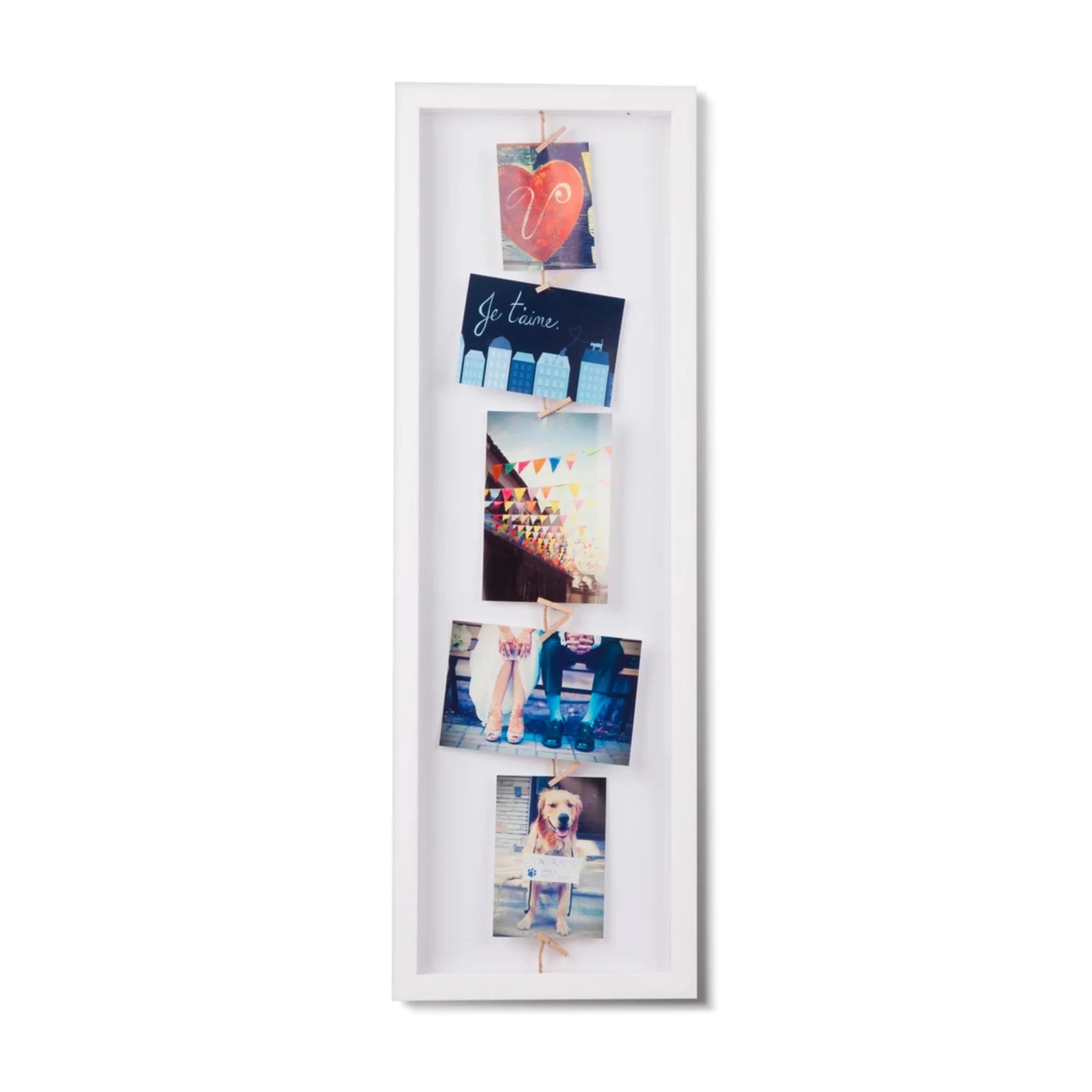 Ex-display | Umbra Clothesline Flip Photo Frame, White
