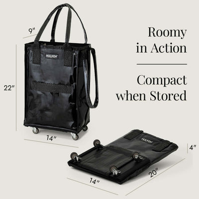 Hulken® Original rolling tote bag small, black