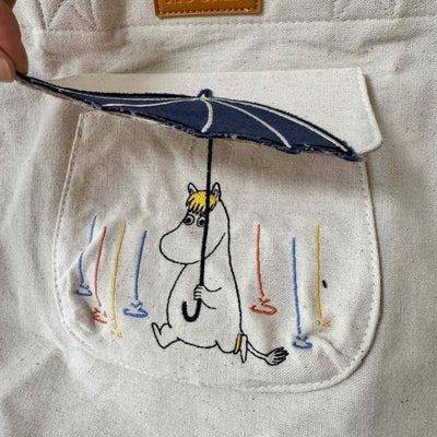 Marushin Moomin Rain & Umbrella mini bag, blue