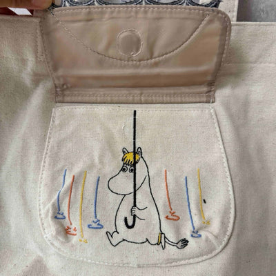 Marushin Moomin Rain & Umbrella mini bag, blue