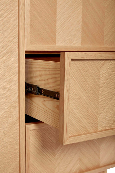 Hübsch Herringbone wardrobe large, natural