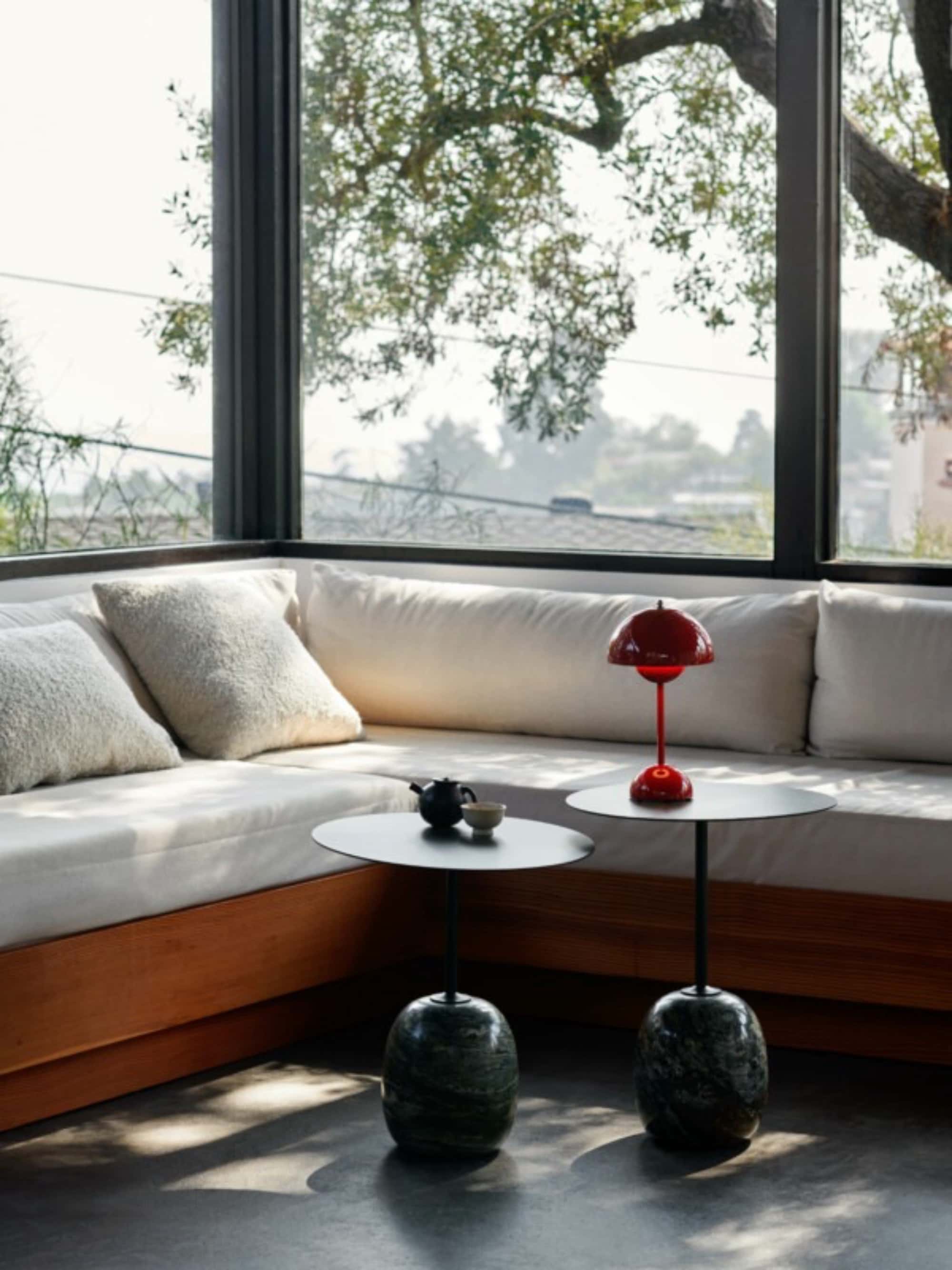 &Tradition Lato LN8 coffee table, deep green & verde grigio