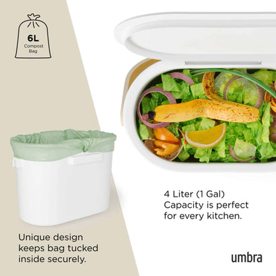 Umbra Bellwood Compost Bin