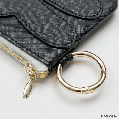 Miffy Leather coin pouch, black