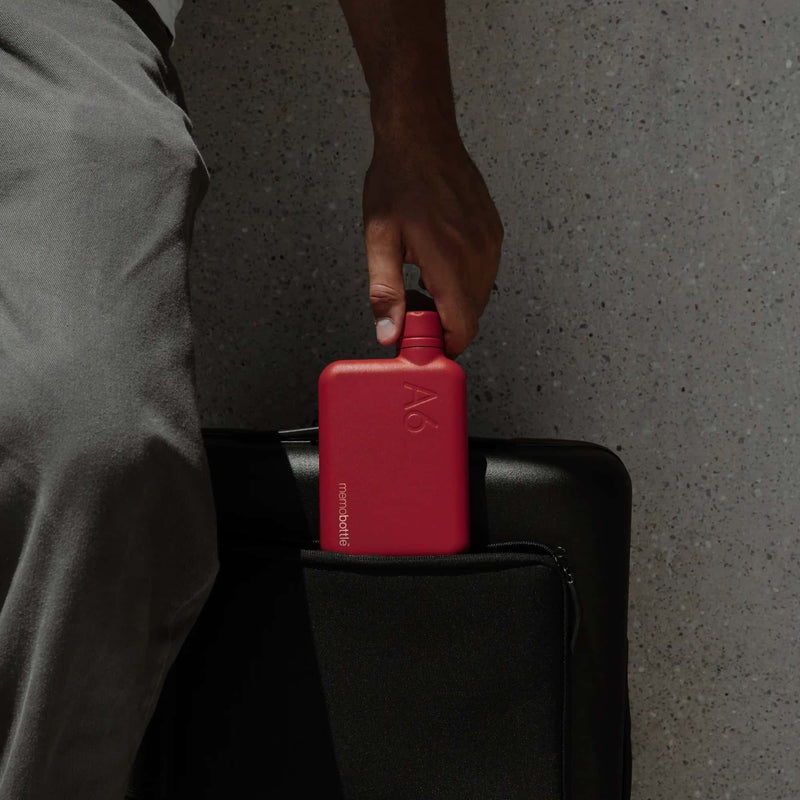 memobottle A6 Stainless Steel Red 16oz
