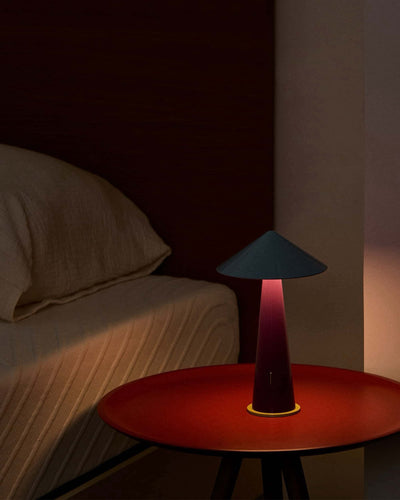 Fine Lumens Tipsy rechargeable lamp, green/pink