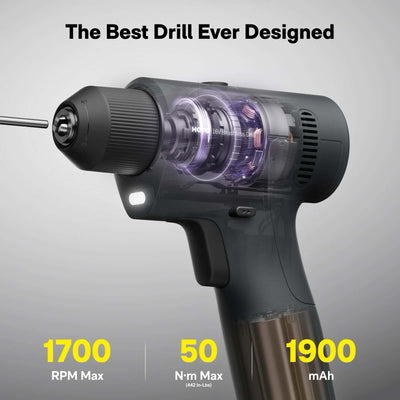 HOTO 16V Brushless Drill Tool Kit