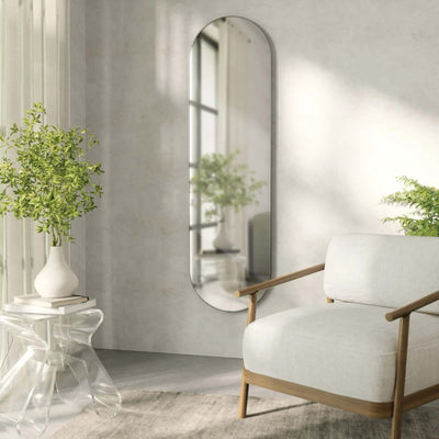 Umbra Hubba Pill mirror 157, metallic titanium