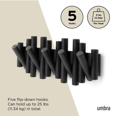 Umbra Picket Wall Hook, Black