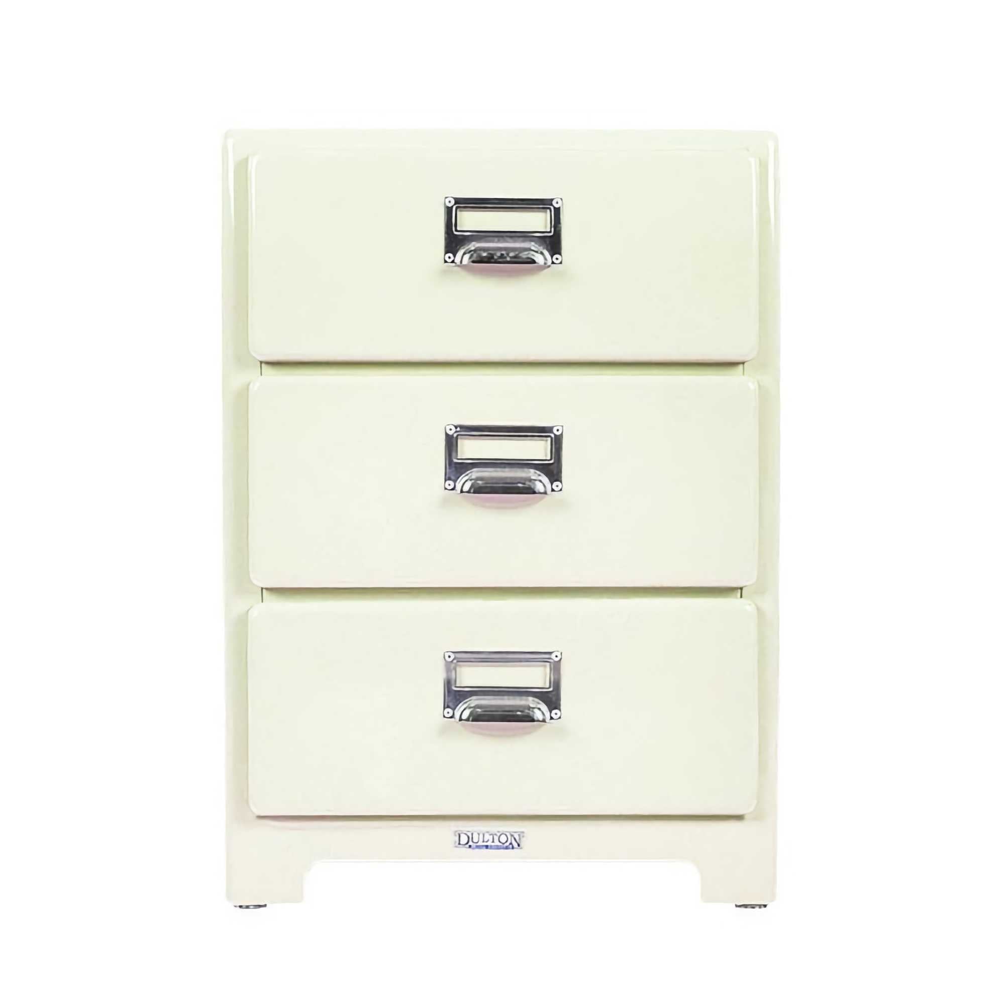 Dulton 3 Drawers Chest, Ivory
