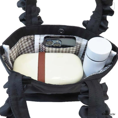 Miffy Chidori & Monotone Houndstooth tote bag, black