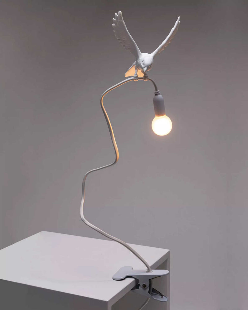 Seletti Sparrow Lamp with Clamp, Landing