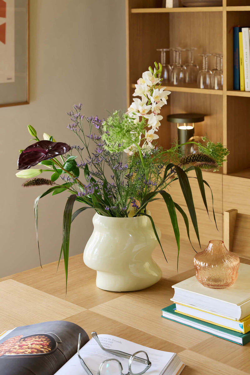 Hubsch Lote vase, sand