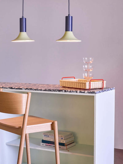 Hubsch Luminary pendant, burgundy/blue