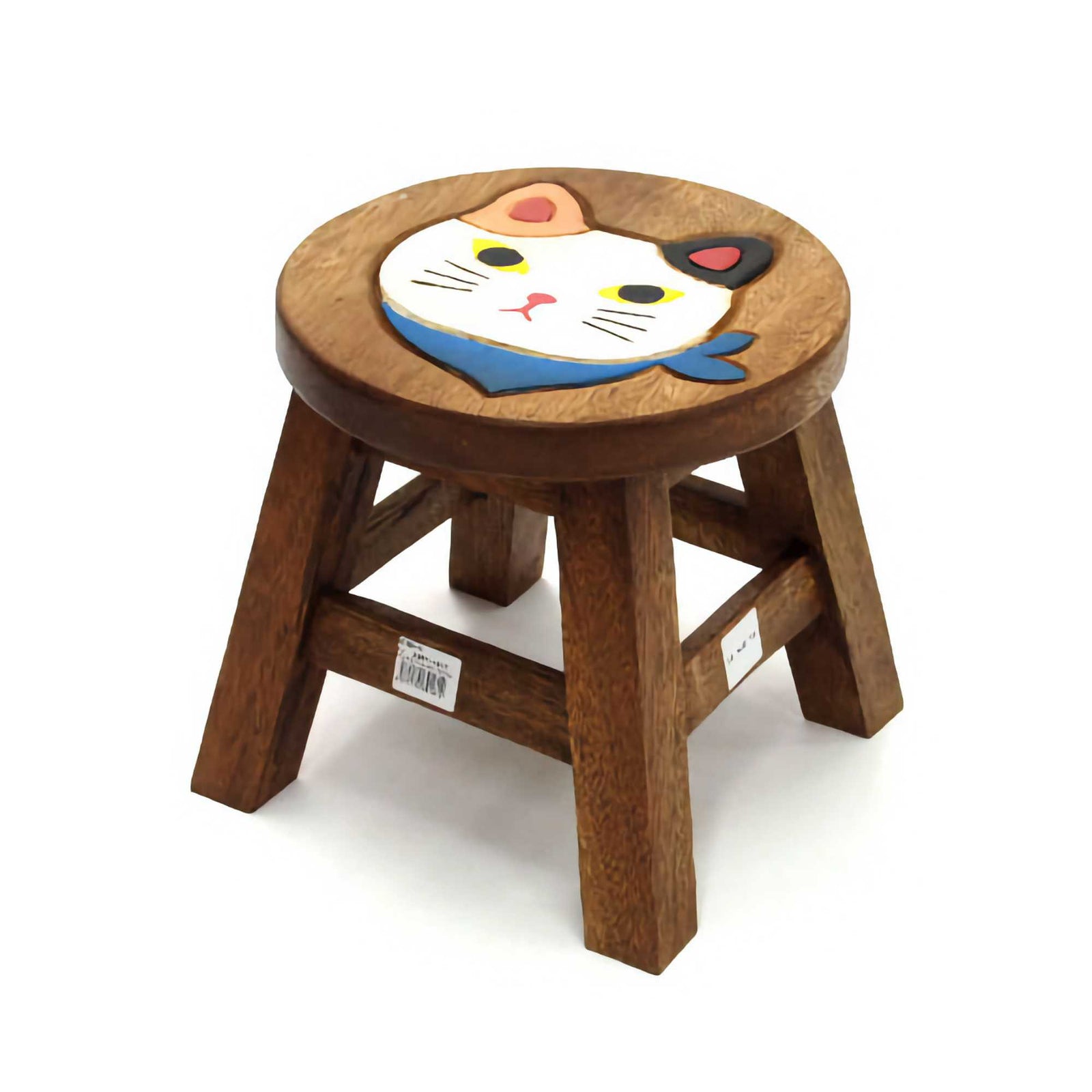 Acacia Wood mini stool, mike neko