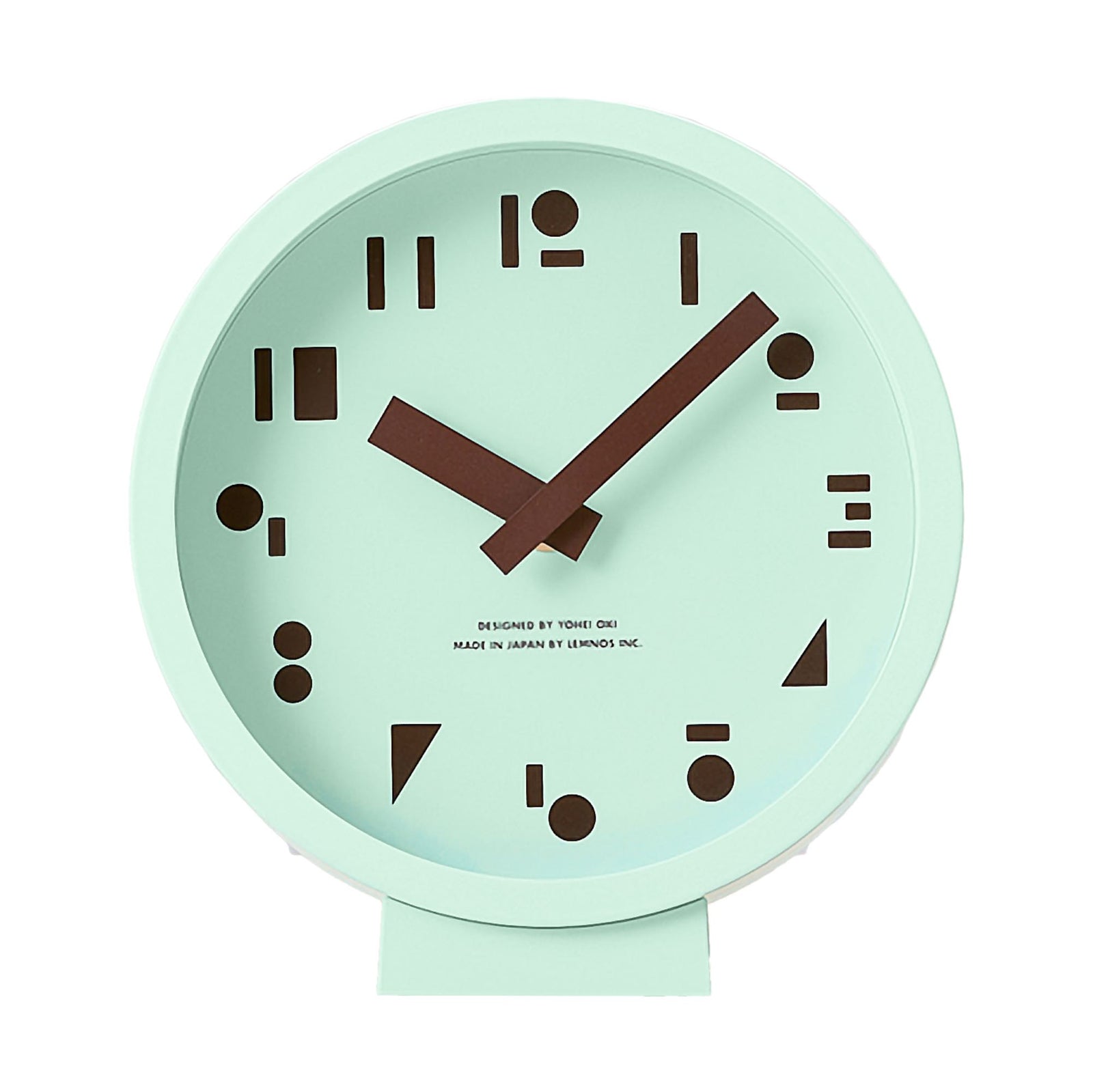 Lemnos M,S,S. table clock, mint