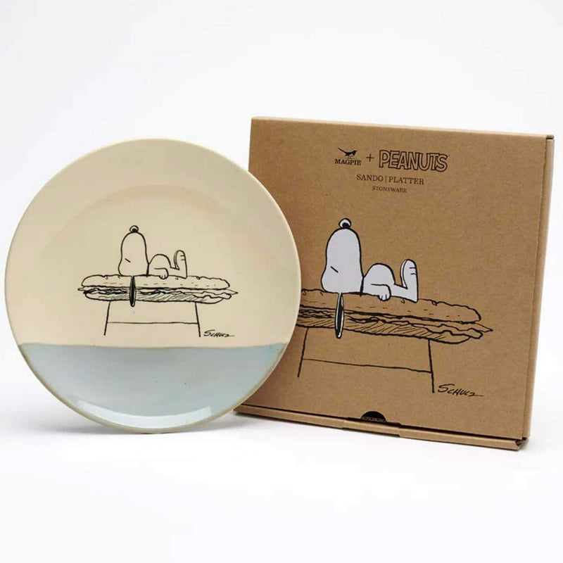 Magpie x Peanuts stoneware platter, sando